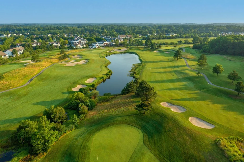 Golf Course Aerial Shot